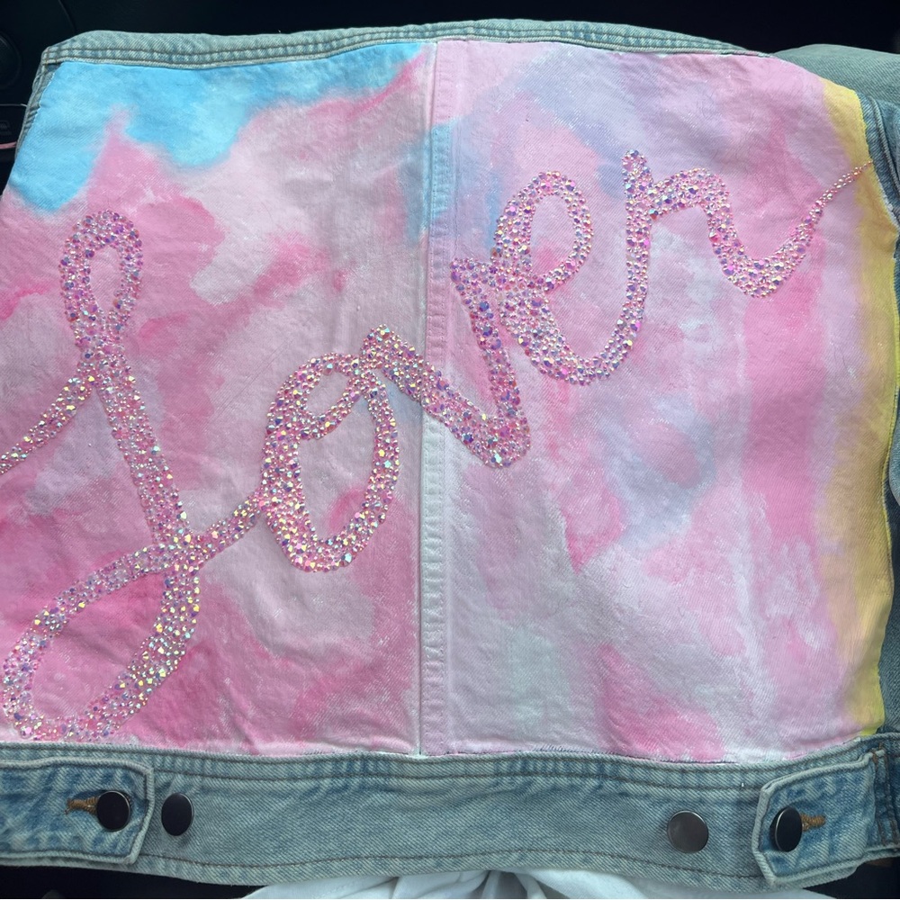 Hand painted Taylor Swift Denim Jacket